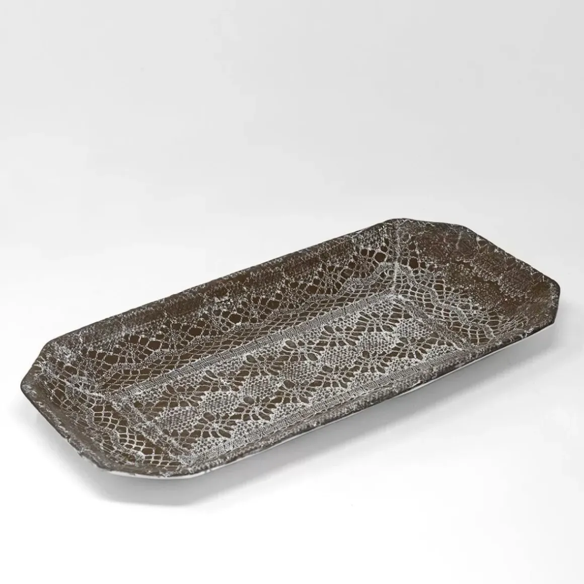 Dentelle Raw Clay Finish Platter