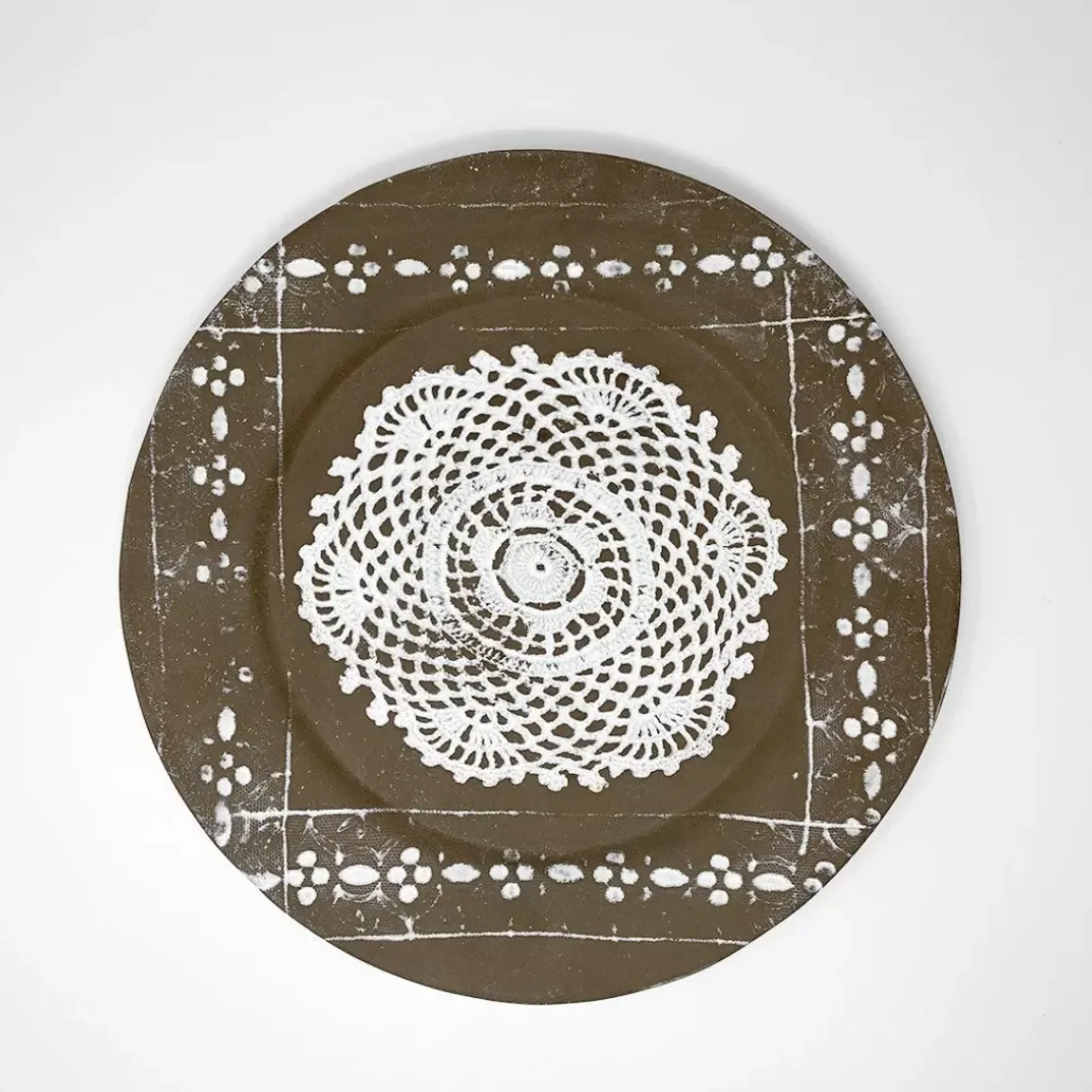 Dentelle Raw Clay Plate