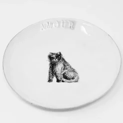 Gribouille Cat Plate