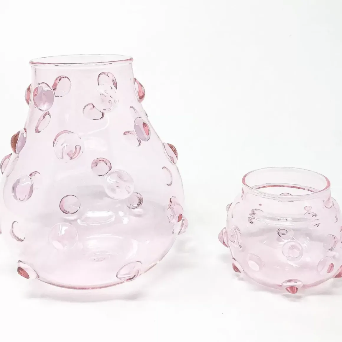 Mademoiselle Carafe & Glass Pink